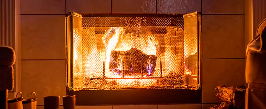 Mendota Hearth Landscape Fireplace Installation in Cutlerville, Michigan