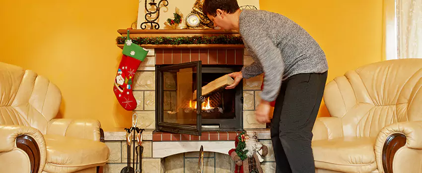Rusted Metal Fireplace Restoration in Cutlerville, Michigan
